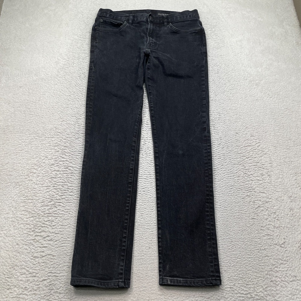 Outerknown S.E.A. Jeans Men's Size 32X34 (Fits 32X32) Ambassador Slim Fit Black